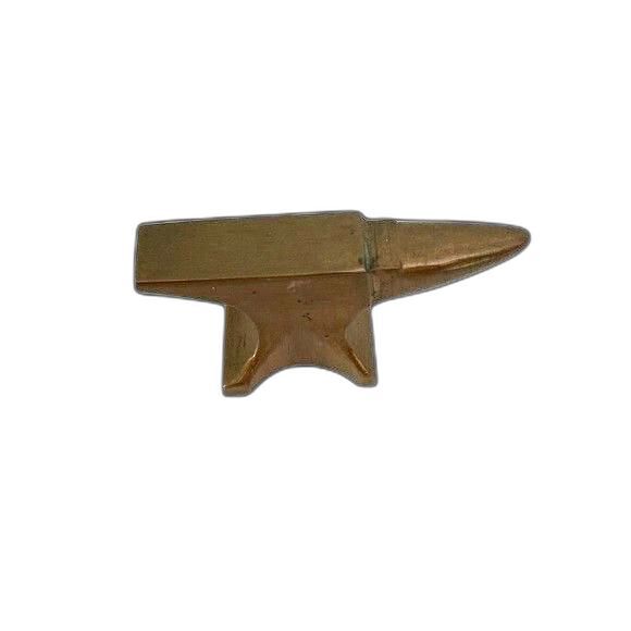Vintage Antique Small Tiny Mini Miniature Brass Bronze Anvil Blacksmith Forge - Picture 1 of 4
